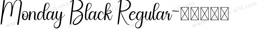 Monday Black Regular字体转换